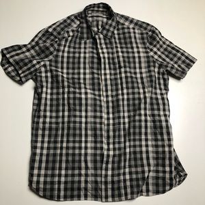Burberry Brit Mens XL Casual Short Sleeve Button Down Shirt